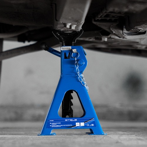 Подставки под автомобиль регулируемые, 2 т, H подъема 280-420 мм, 2 шт, Stels по ценам производителя в Воронеже с доставкой по всей России