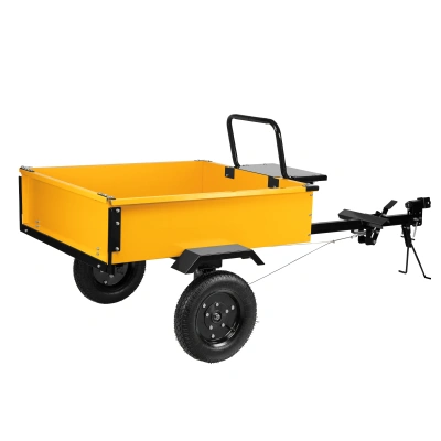 Прицеп для мотоблока TT-500, оцинк., груз. 500 кг, рег. сцепка, колеса 4.00-10, в упаковке Denzel по ценам производителя в Воронеже с доставкой по всей России