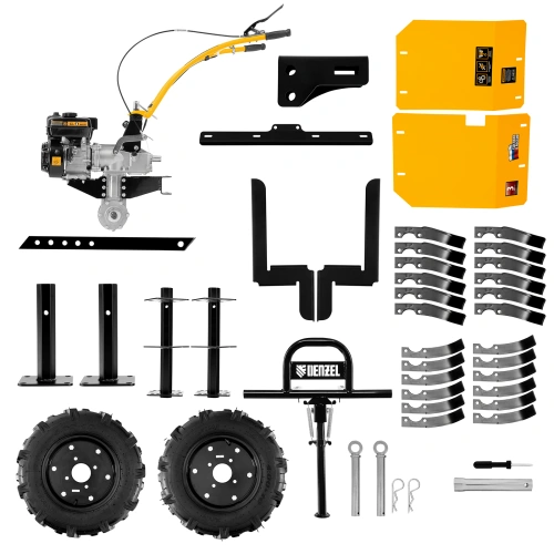 Мотоблок DPT-370X, 7 л.с, дисковое сцепление, ширина 90 см, глубина 35 см, фрез 3 х 4, ВОМ, передачи 3В/1Н Denzel по ценам производителя в Воронеже с доставкой по всей России