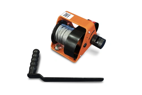 Лебедка ручная барабанная с тросом 1000кг  25м со съемной ручкой TOR GR по ценам производителя в Воронеже с доставкой по всей России