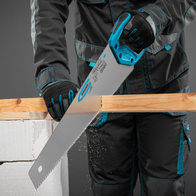 Ножовка по дереву "Piranha", 500 мм, 7-8 TPI, зуб-3D, каленый зуб, двухкомпонентная рукоятка Gross по ценам производителя в Воронеже с доставкой по всей России