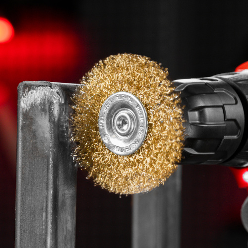 Набор щеток для дрели, 3 шт, 1 плоская, 65 мм, 50 мм "чашка", ручная металлическая Matrix по ценам производителя в Воронеже с доставкой по всей России