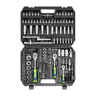 Набор инструментов, 1/2", 3/8", 1/4", пластиковый кейс 172 предм. Сибртех по ценам производителя в Воронеже с доставкой по всей России