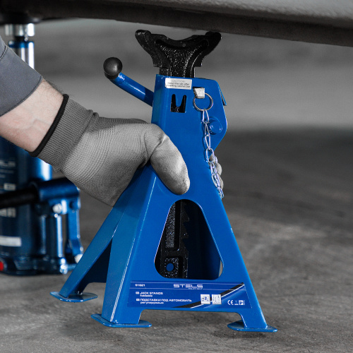 Подставки под автомобиль регулируемые, 2 т, H подъема 280-420 мм, 2 шт, Stels по ценам производителя в Воронеже с доставкой по всей России