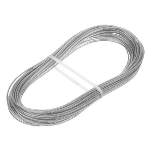 Трос металлополимерный прозрачный ПР-2.0, толщина 2.0 мм, моток 20 метров Сибртех по ценам производителя в Воронеже с доставкой по всей России