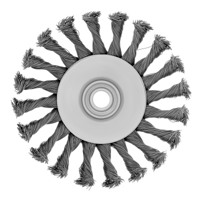 Щетка для УШМ, 125 мм, М14, "тарелка", крученая металлическая проволока Сибртех по ценам производителя в Воронеже с доставкой по всей России