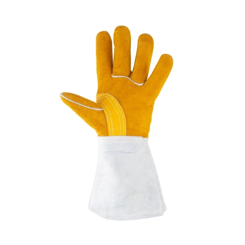 Краги спилковые водоотталкивающие Защита (артикул 10-2750L, пр-во FoxWeld/КНР) по ценам производителя в Воронеже с доставкой по всей России