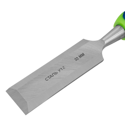 Долото-стамеска, 32 мм, двухкомпонентная рукоятка Сибртех по ценам производителя в Воронеже с доставкой по всей России