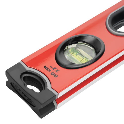 Уровень алюминиевый, 800 мм, 3 глазка, ударопрочные заглушки, двухкомпонентные ручки Matrix ProFI по ценам производителя в Воронеже с доставкой по всей России