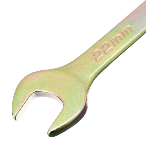 Ключ комбинированный, 22 мм, желтый цинк Сибртех по ценам производителя в Воронеже с доставкой по всей России