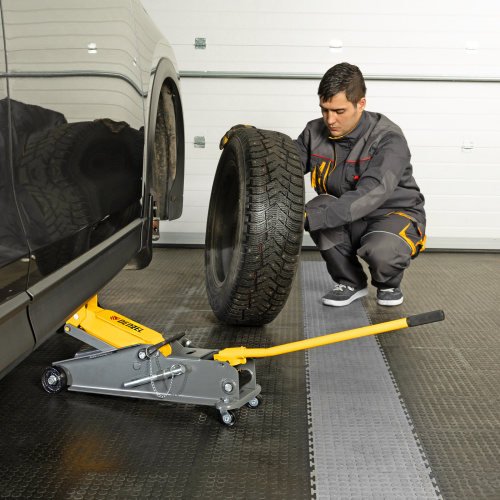 Домкрат гидравлический подкатной с фиксатором, 3 т, 190-532 мм, SUV/ Denzel по ценам производителя в Воронеже с доставкой по всей России