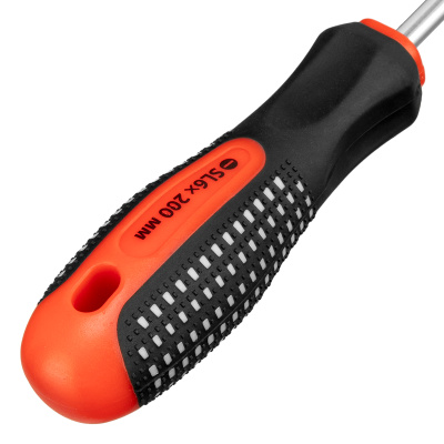 Отвертка Fusion, SL6 х 200 мм, CrV, трехкомпонентная рукоятка "Anti slip" Matrix по ценам производителя в Воронеже с доставкой по всей России