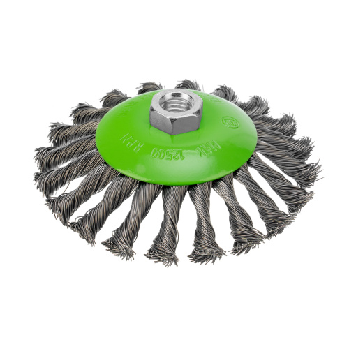 Щетка для УШМ, 125 мм, М14, "тарелка", крученая металлическая проволока Сибртех по ценам производителя в Воронеже с доставкой по всей России