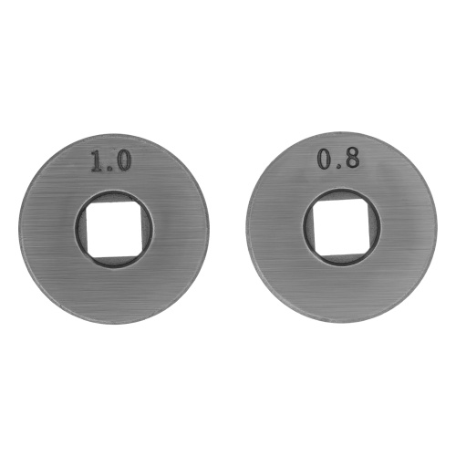 Подающий ролик, V профиль под стальную проволоку 0,8-1мм, посадка квадрат, 2 шт Denzel по ценам производителя в Воронеже с доставкой по всей России