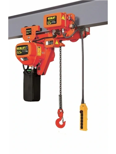 0,5т 4,5м УСВ таль цепная ТЭЦ OCALIFT 005-01LHD 380в передвижная двухскоростная купить в Москве с доставкой по всей России | ProtosMarket.ru
