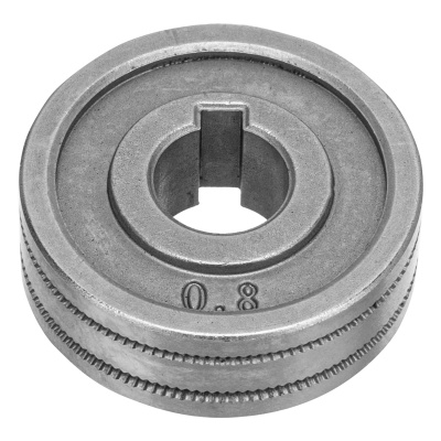 Подающий ролик, зубчатый профиль под флюсовую проволоку 0,8-1мм, 2 шт Denzel по ценам производителя в Воронеже с доставкой по всей России