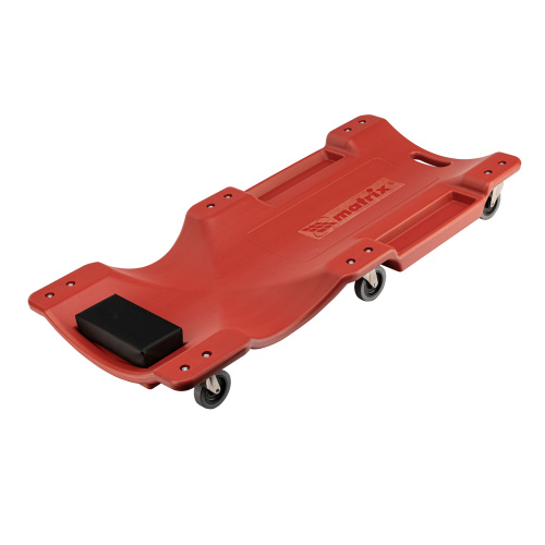 Лежак ремонтный на шести колесах, 1000 х 475 х 128 мм, пластиковый Matrix по ценам производителя в Воронеже с доставкой по всей России