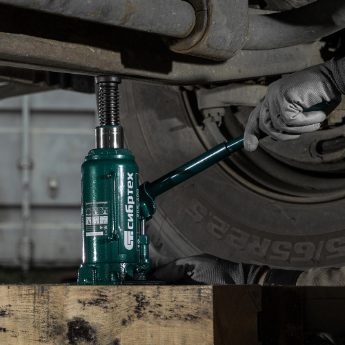 Домкрат гидравлический бутылочный, 12 т, 205-400 мм Сибртех по ценам производителя в Воронеже с доставкой по всей России