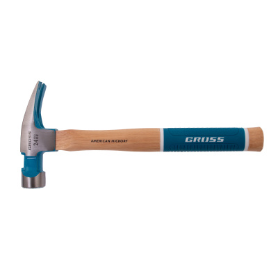 Молоток-гвоздодер, 680 г, угол 75, магнит, обрезиненная рукоятка AMERICAN HICKORY GROSS по ценам производителя в Воронеже с доставкой по всей России