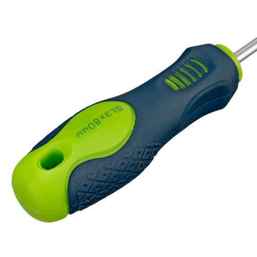 Отвертка, SL3 х 80 мм, CrV, двухкомпонентная рукоятка Сибртех по ценам производителя в Воронеже с доставкой по всей России