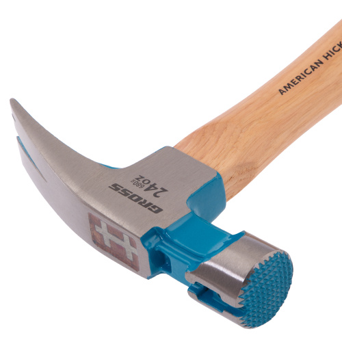Молоток-гвоздодер, 680 г, угол 75, магнит, обрезиненная рукоятка AMERICAN HICKORY GROSS по ценам производителя в Воронеже с доставкой по всей России