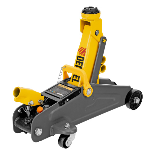 Домкрат гидравлический подкатной с фиксатором, 2 т, 130-330 мм Denzel по ценам производителя в Воронеже с доставкой по всей России