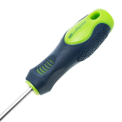 Отвертка, SL5 х 75 мм, CrV, двухкомпонентная рукоятка Сибртех по ценам производителя в Воронеже с доставкой по всей России