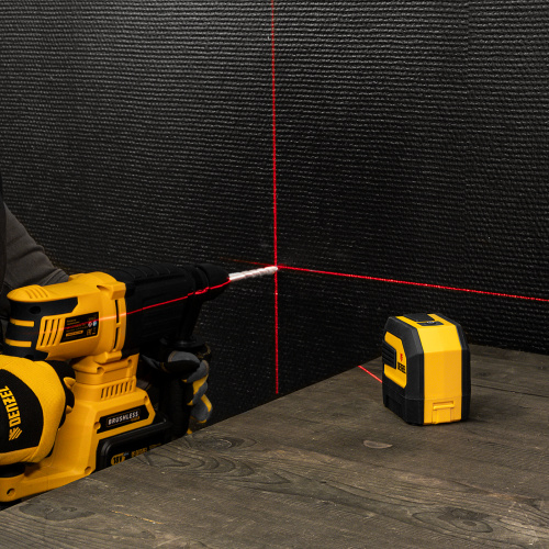 Лазерный уровень LX 02 Red, 20 м, 635 нм, резьба 1/4" Denzel по ценам производителя в Воронеже с доставкой по всей России