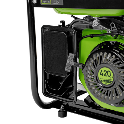 Генератор бензиновый БС-8000Э, 6,6 кВт, 230В, четырехтактный, 25 л, электростартер Сибртех по ценам производителя в Воронеже с доставкой по всей России