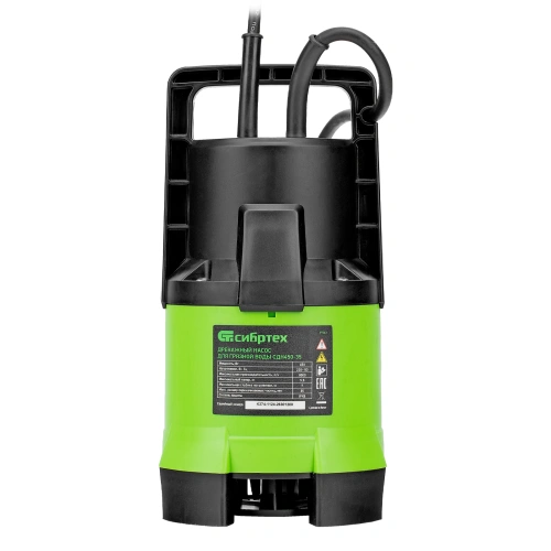 Дренажный насос для грязной воды СДН450-35, 450 Вт, напор 5.5 м, 8000 л/ч Сибртех по ценам производителя в Воронеже с доставкой по всей России
