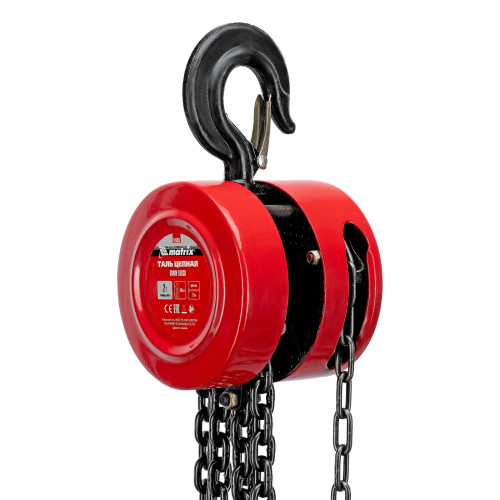 Таль цепная, 2 т, H подъема 2.5 м, расстояние между крюками 380 мм Matrix по ценам производителя в Воронеже с доставкой по всей России
