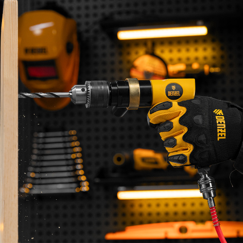 Пневматическая дрель PD500, 500 об/мин, 114 л/мин, 13 мм Denzel по ценам производителя в Воронеже с доставкой по всей России