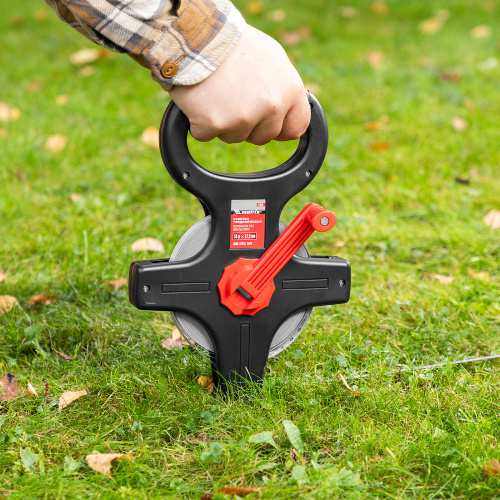 Рулетка геодезическая, 50 м х 12,5 мм, металлическая лента, открытый корпус Matrix по ценам производителя в Воронеже с доставкой по всей России