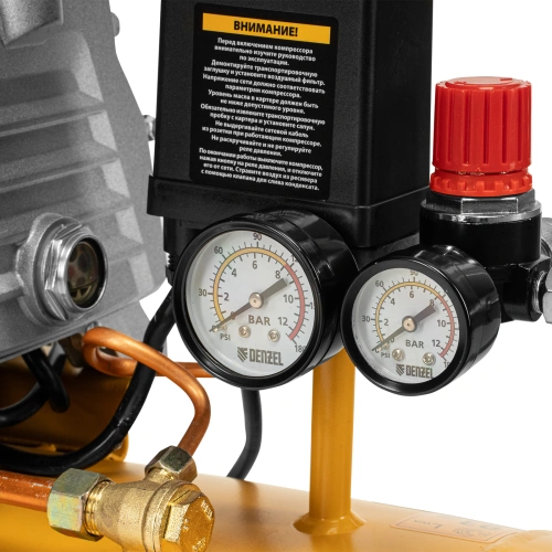 Компрессор воздушный, прямой привод DC1500/50, 1.5 кВт, 50 литров, 220 л/мин Denzel по ценам производителя в Воронеже с доставкой по всей России