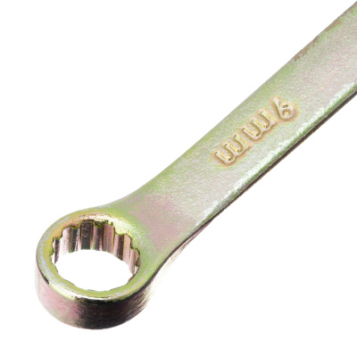 Ключ комбинированный, 9 мм, желтый цинк Сибртех по ценам производителя в Воронеже с доставкой по всей России