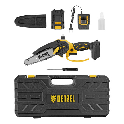 Цепная мини-пила аккумуляторная бесщет., CCS-150, шина 150 мм, Li-Ion, 20 В Denzel по ценам производителя в Воронеже с доставкой по всей России