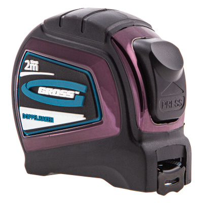 Рулетка "Doppelhaken",2 м x 16 мм,односторонний зацеп,Нейлон,двусторонняя шкала,автоматическая фиксация Gross по ценам производителя в Воронеже с доставкой по всей России