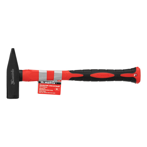 Молоток слесарный optimal, 600 г, фибергласовая обрезиненная рукоятка, квадратный боек Matrix по ценам производителя в Воронеже с доставкой по всей России