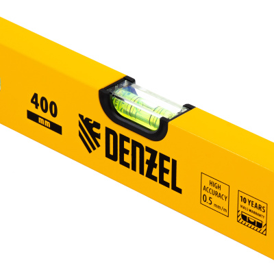 Уровень алюминиевый, 400 мм, фрезерованный, 3 глазка Denzel по ценам производителя в Воронеже с доставкой по всей России