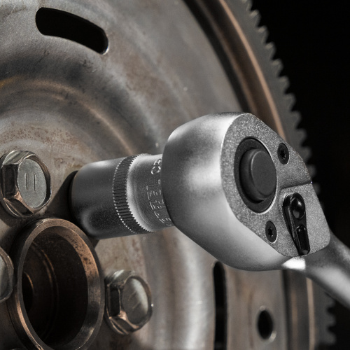 Ключ-трещотка 1/2", 90 зубьев, с быстрым сбросом, CrV Denzel по ценам производителя в Воронеже с доставкой по всей России