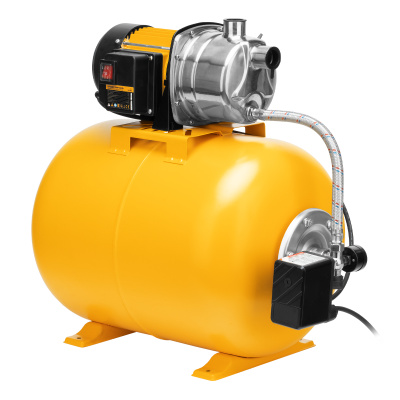 Насосная станция PSL1100X, 1100 Вт, 3600 л/ч, ресивер 50 л, подъем 45 м, нержавейка Denzel купить в Москве с доставкой по всей России | ProtosMarket.ru