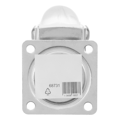 Колесо ПУ прозрачное поворотное d-35 мм, крепление платформенное Сибртех по ценам производителя в Воронеже с доставкой по всей России