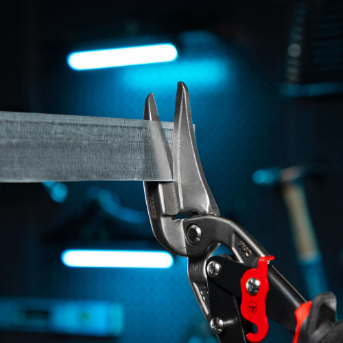 Ножницы по металлу "Piranha", 270 мм, прямой и левый проходной рез, сталь СrMo, двухкомпонентные рукоятки Gross по ценам производителя в Воронеже с доставкой по всей России