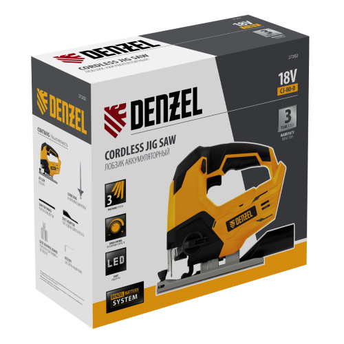 Лобзик аккумуляторный CJ-80-0, 18В Li-Ion Denzel по ценам производителя в Воронеже с доставкой по всей России