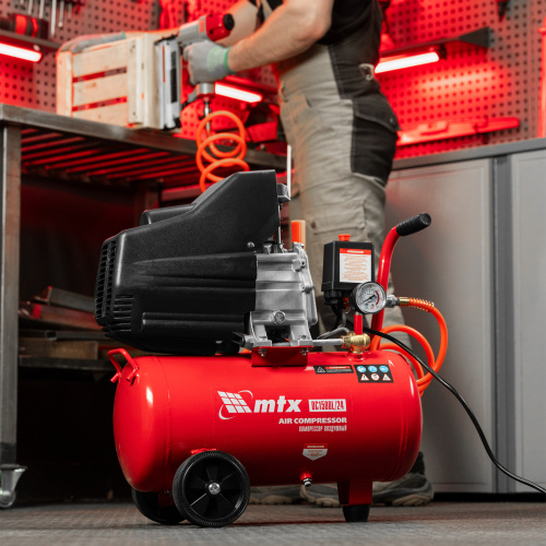 Компрессор воздушный DC1500L/24, 1,5 кВт, 24 л, 210 л/мин MTX по ценам производителя в Воронеже с доставкой по всей России