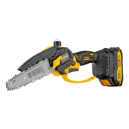 Цепная мини-пила аккумуляторная бесщет., CCS-150, шина 150 мм, Li-Ion, 20 В Denzel по ценам производителя в Воронеже с доставкой по всей России