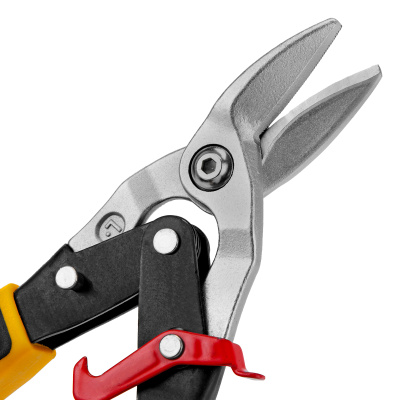 Ножницы по металлу, 270 мм, прямой и левый рез, сталь-СrMo, трехкомпонентные рукоятки Denzel по ценам производителя в Воронеже с доставкой по всей России