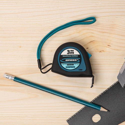 Рулетка "Ergonomisch",3 м x 16 мм,магнитный обрезиненный зацеп Gross по ценам производителя в Воронеже с доставкой по всей России