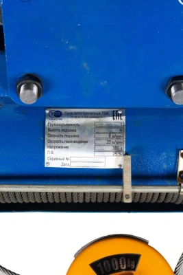 Таль передвижная  1т  9м 380В электрическая канатная TOR CD (серия J) по ценам производителя в Воронеже с доставкой по всей России