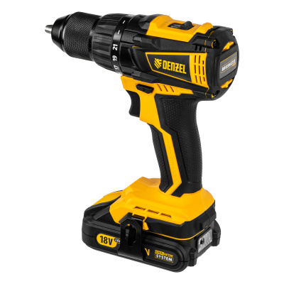Дрель-шуруповерт аккумуляторная, бесщет. BLDL-IB-18-02, Li-Ion, 18 В, 2 акк. Denzel по ценам производителя в Воронеже с доставкой по всей России